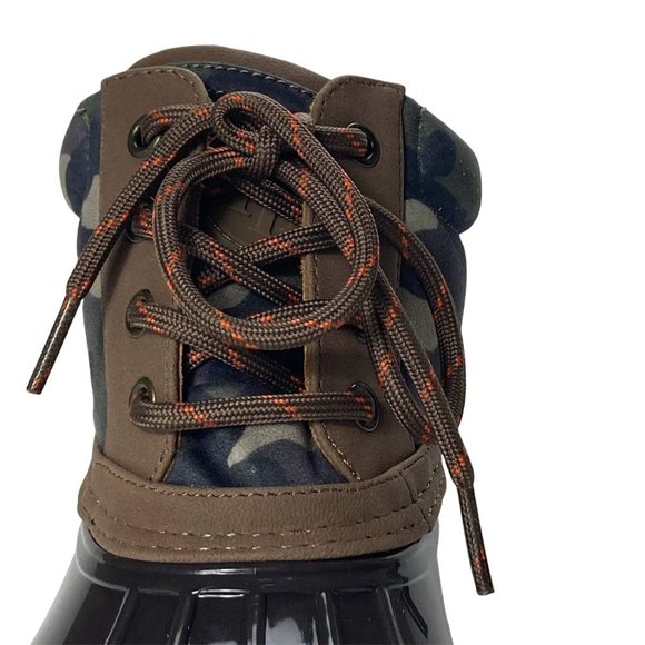 TOMMY HILFIGER Rain Boot camouflage Harvet Brown 6M women - Picture 7 of 11